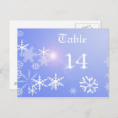 Xmas-Tischnummer Postkarte (Vorne/Hinten)