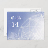 Xmas-Tischnummern Postkarte (Vorne/Hinten)