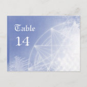 Xmas-Tischnummern Postkarte (Vorderseite)