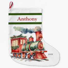 Xmas Train Boys Großer Weihnachtsstrumpf