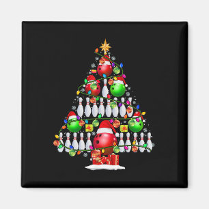 Xmas Tree Bowling Xmas Lights Santa Bowling Ll Pla Magnet