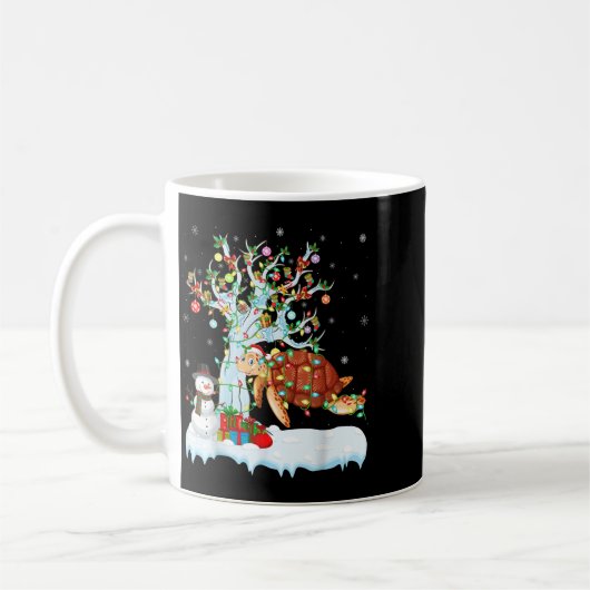 Xmas Tree Decoration Lighting Sea Turtle Christmas Kaffeetasse (Links)
