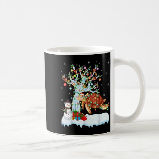 Xmas Tree Decoration Lighting Sea Turtle Christmas Kaffeetasse (Rechts)