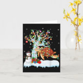 Xmas Tree Decoration Lighting Sea Turtle Christmas Karte (Gelbe Blume)