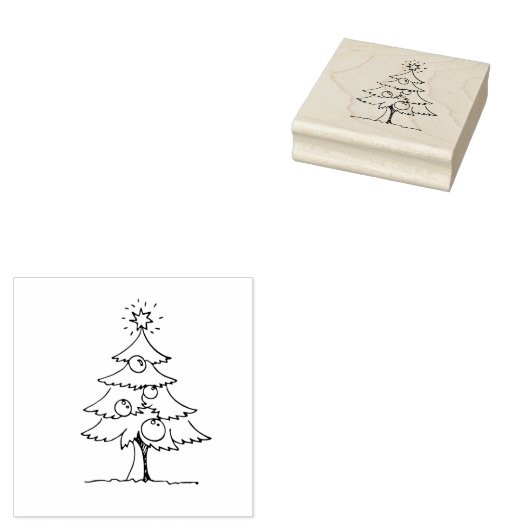 Xmas Tree Gummistempel (Stempel)