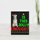 Xmas Tree Is This Jolly Enough Alaskan Malamute Ch Karte (Vorderseite)