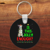 Xmas Tree Is This Jolly Enough Alaskan Malamute Ch Schlüsselanhänger (Vorderseite)