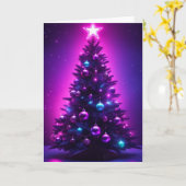 Xmas Tree Karte (Gelbe Blume)