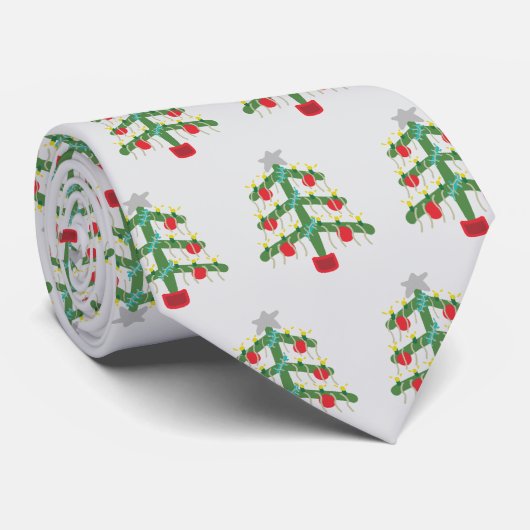 Xmas Tree Krawatte (Gerollt)