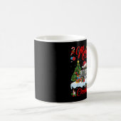 Xmas Tree Lighting Santa Hat Pontoon Boat Christma Kaffeetasse (VorderseiteRechts)