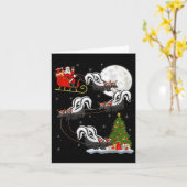 Xmas Tree Lighting Santa Riding Skunk Christmas Karte (Gelbe Blume)