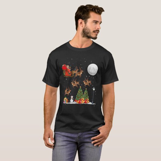 Xmas Tree Lighting Santa Riga Rodelbahn mit Aussic T-Shirt (Vorne ganz)