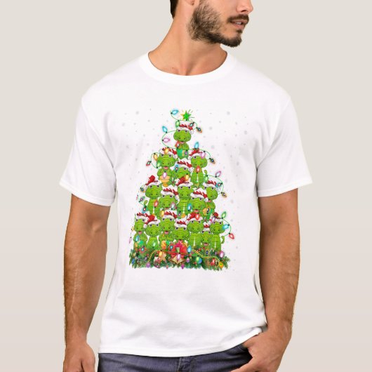 Xmas Tree Lighting Santa T-Shirt (Vorderseite)