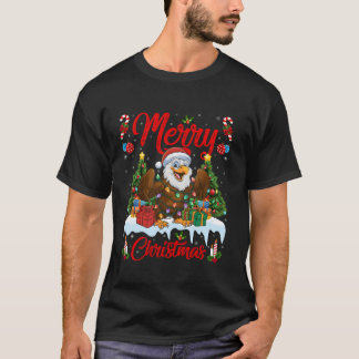 Xmas Tree Lighting Weihnachtsmannmütze Adler Weihn T-Shirt