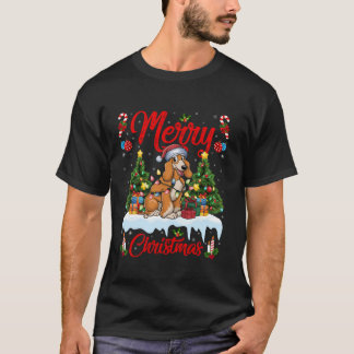 Xmas Tree Lighting Weihnachtsmannmütze Afghanische T-Shirt