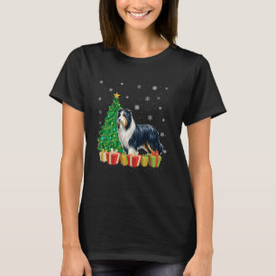 Xmas Tree Lighting Weihnachtsmannmütze Barted Coll T-Shirt