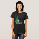 Xmas Tree Lighting Weihnachtsmannmütze Barted Coll T-Shirt (Vorne ganz)