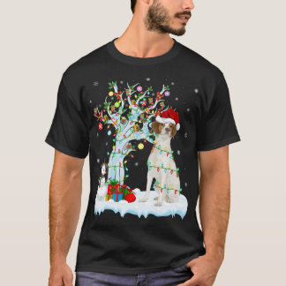 Xmas Tree Lighting Weihnachtsmannmütze Brittany Sp T-Shirt