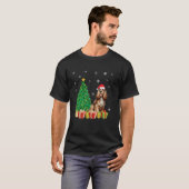 Xmas Tree Lighting Weihnachtsmannmütze Cocker Span T-Shirt (Vorne ganz)