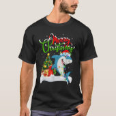 Xmas Tree Lighting Weihnachtsmannmütze Great White T-Shirt (Vorderseite)