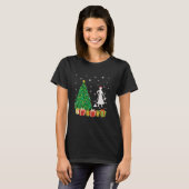 Xmas Tree Lighting Weihnachtsmannmütze Housekeeper T-Shirt (Vorne ganz)