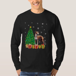 Xmas Tree Lighting Weihnachtsmannmütze Italienisch T-Shirt