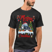 Xmas Tree Lighting Weihnachtsmannmütze Polizei Wei T-Shirt (Vorderseite)