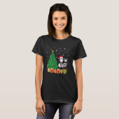 Xmas Tree Lighting Weihnachtsmannmütze Programmlei T-Shirt (Vorne ganz)
