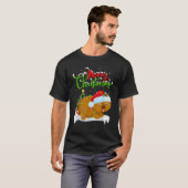Xmas Tree Lighting Weihnachtsmannmütze Wombat Weih T-Shirt (Vorne ganz)