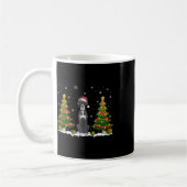 Xmas Tree Lights Great Dane Dog Weihnachtsmannmütz Kaffeetasse (Links)
