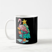 Xmas Tree Lights Tropical Flamingo Animal Christma Kaffeetasse (Links)