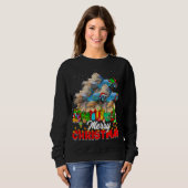 Xmas Tree Lights Weihnachts Pajama Fish Animals Lo Sweatshirt (Vorne ganz)