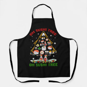 Xmas Tree Oh Sushi Weihnachtsbaum Japanisches Esse Schürze