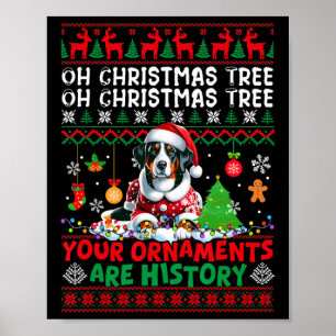 Xmas Tree Ornaments sind Geschichte Appenzeller Se Poster