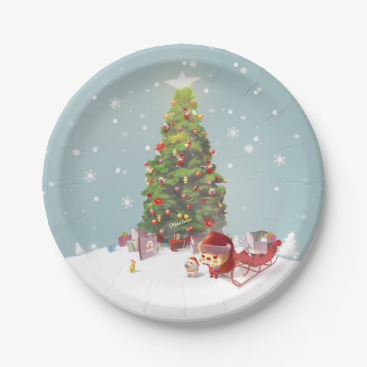 Xmas Tree Pappteller (Vorderseite)