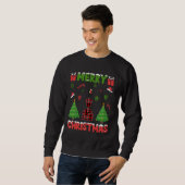 Xmas Tree Red Buffalo Kariert Inspector Ugly Chris Sweatshirt (Vorne ganz)