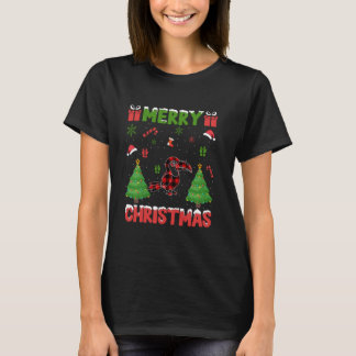 Xmas Tree Red Buffalo Kariert Toucans Ugge Weihnac T-Shirt