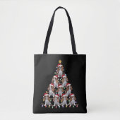 Xmas Tree Santa Cavalier King Charles Spaniel Dog Tasche (Vorderseite)