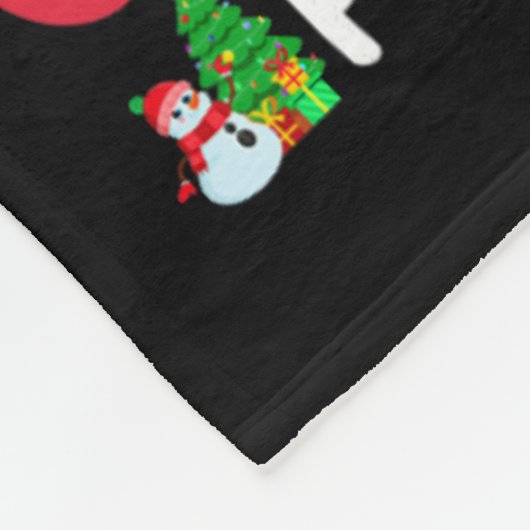 Xmas Tree Santa German Kurzhaar Pointer Dog Chr Fleecedecke (Ecke)