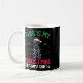 Xmas Tree Santa German Kurzhaar Pointer Dog Chr Kaffeetasse (Links)