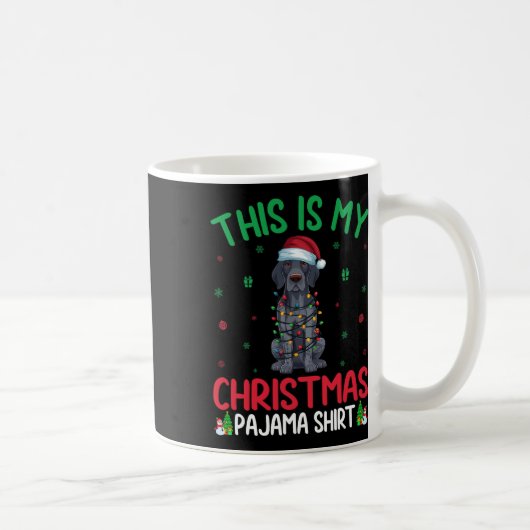 Xmas Tree Santa German Kurzhaar Pointer Dog Chr Kaffeetasse (Rechts)