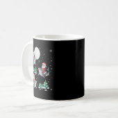 Xmas Tree Santa Riding Hammerhead Hai Funny Chri Kaffeetasse (Vorderseite Links)