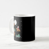 Xmas Tree Santa Riding Irish Wolfhound Dog Funny C Kaffeetasse (Vorderseite Links)