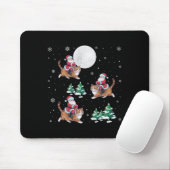 Xmas Tree Santa Riding Ragdoll Katze Weihnachten Mousepad (Mit Mouse)