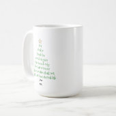 Xmas Tree Scripture Verse (John 3:16) Kaffeetasse (Vorderseite Links)
