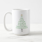 Xmas Tree Scripture Verse (John 3:16) Kaffeetasse (Links)