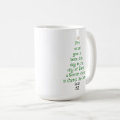Xmas Tree Scripture Verse (Luke 2:11) Kaffeetasse (VorderseiteRechts)