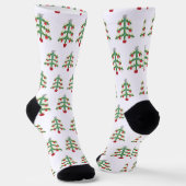 Xmas Tree Socken (Gewinkelt)