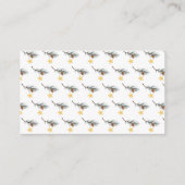 X'mas Tree Tractor Bear Diaper Raffle Baby Shower Begleitkarte (Rückseite)