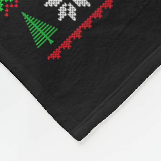 Xmas Tree Ugly Style Santa Hat Alligator Christmas Fleecedecke (Ecke)